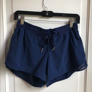 Lululemon Navy Hotty Hot Shorts